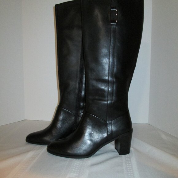 Alfani Step Flex Black Leather Boots – Size 9.5M NWT - Picture 5 of 9
